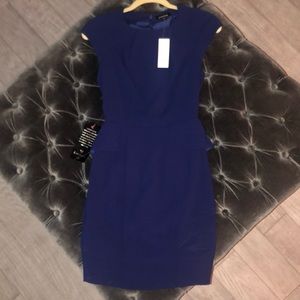 Gorgeous blue bebe dress! New with tags